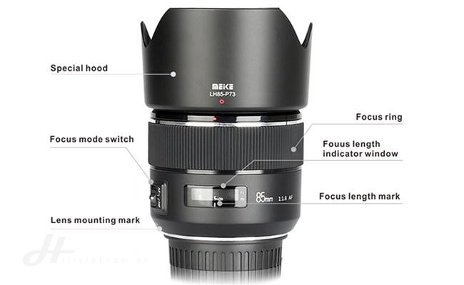 Ra mắt ống kính tự động lấy nét Meike ngàm E 85mm F1.8 cho máy ảnh Sony APS-C